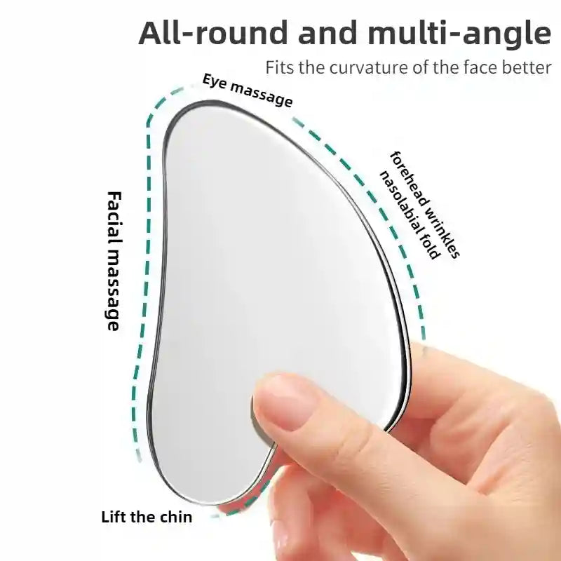 Dolphin Gua Sha Tool | Professional Stainless Steel Facial Massage Board Massage Roller Tidesmit