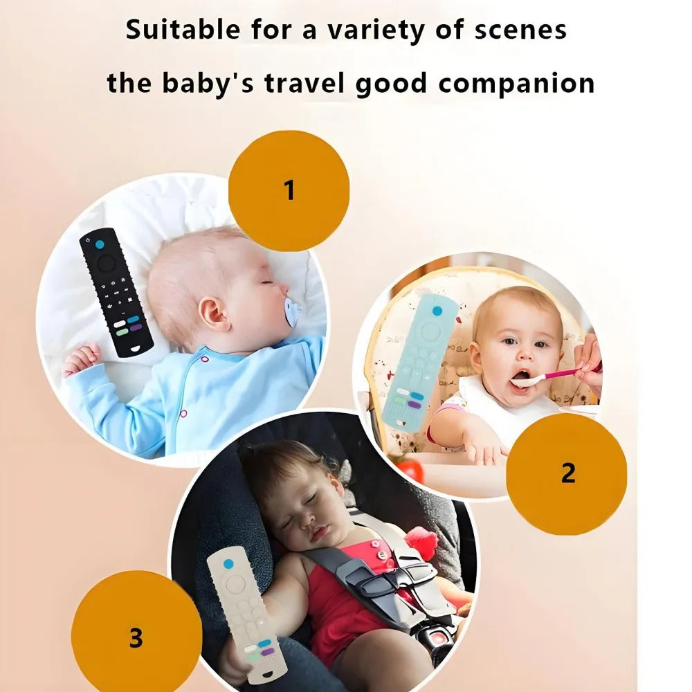 1/4pcs Children's Teething Remote Control Silicone Material Baby Teething Toys Simulation Remote Control Toys Teething Teether