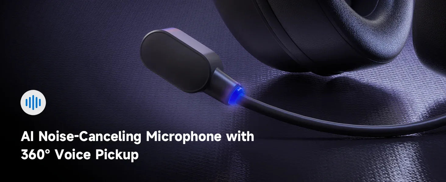 MCHOSE Wireless Gaming Headset Surround Sound Noise Canceling Tidesmit Tidesmit