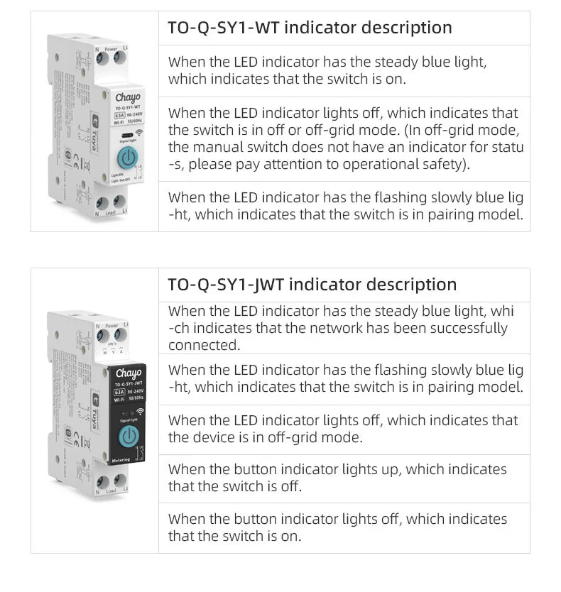 Tuya Wifi Smart Circuit Breaker Switch With Metering 63A1P Din Rail Remote Control Smart Home Smart Life App Timer Module TONGOU