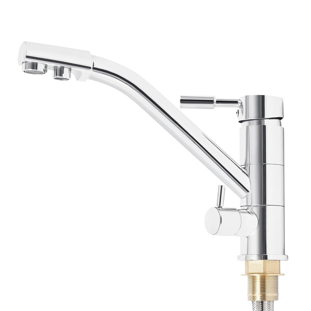 3 in 1 Water Filter Tap 360° Rotatable Three-Way Kitchen Faucet Hot and Cold Water Osmosis System Tap
