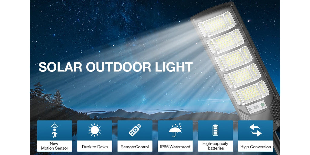 4/2pcs Outdoor Solar Street Lights Outdoor Waterproof Dusk To Dawn, Commercial Solar Parking Lot Lights With Motion Sensor, Solar Powered Street Light For Yard, Outside，summervibes