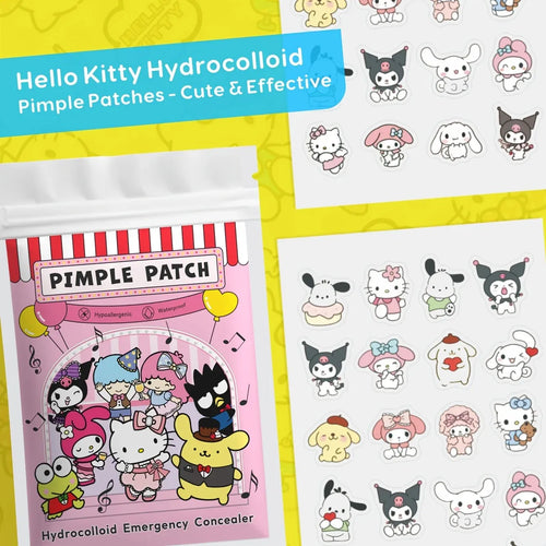 Hello Kitty hydrocolloid pimple patch sticker pack with character icons, 88PCS