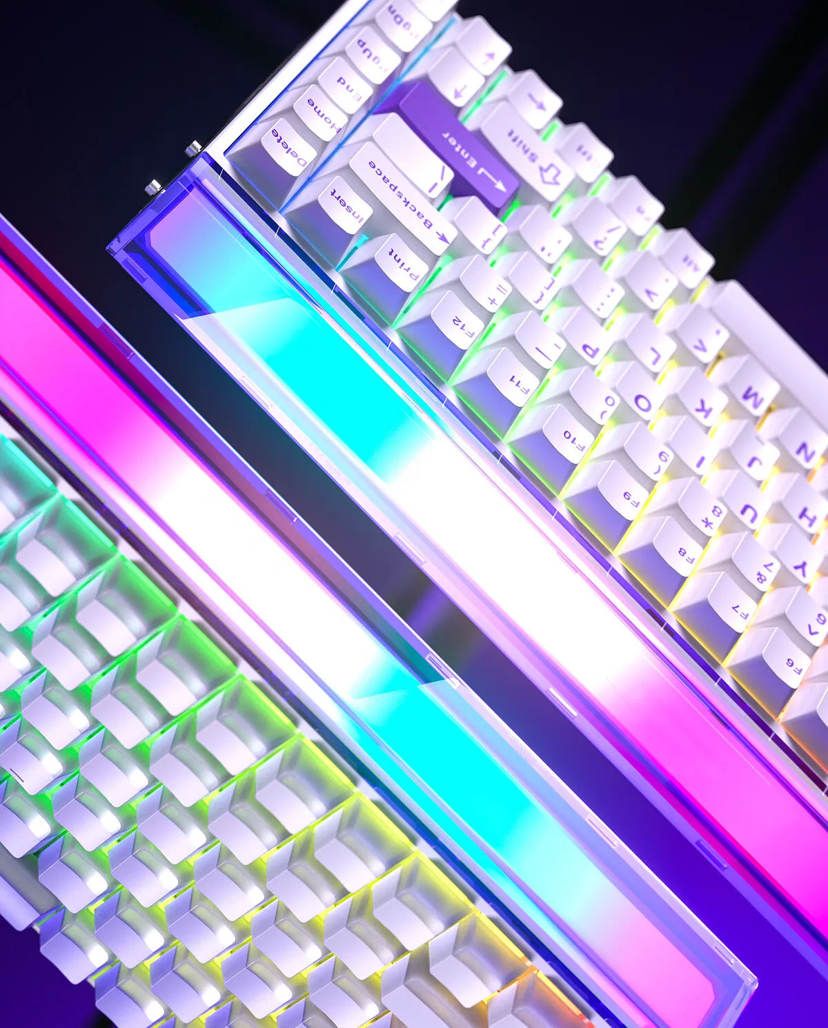 AULA HERO84 HE Magnetic Switch Wired Mechanical Keyboard RGB Music Rhythm 8K Return Rate Keyboard Computer Accessorie for Gamer