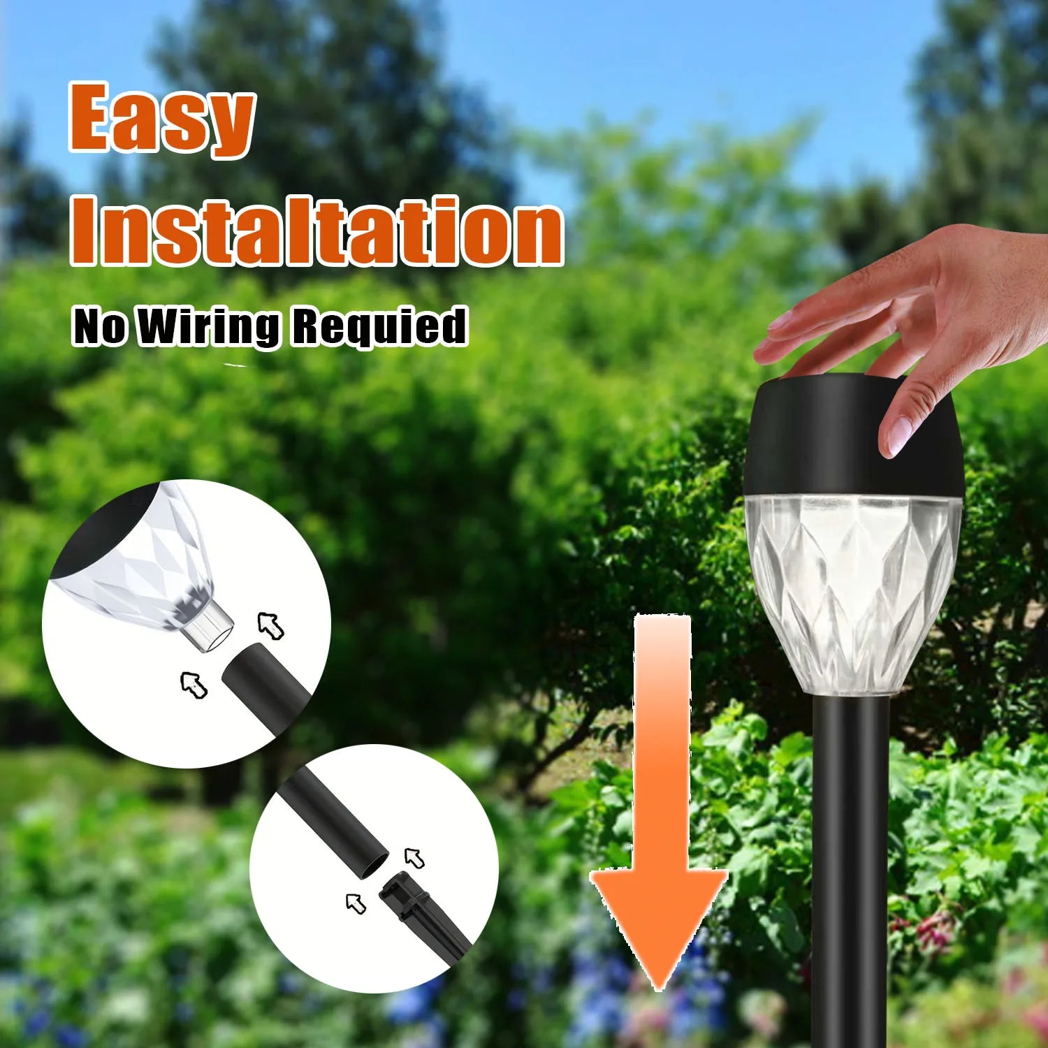 12Pcs Solar-Powered Outdoor New Style Stick Lights, Lawn Lights, Warm Light/White Light Led Lighting, Garden Lights, Path Lights, Suitable for Sidewalks, Patios, Yards, Villa Gardens, and Ground-Inserted Lights