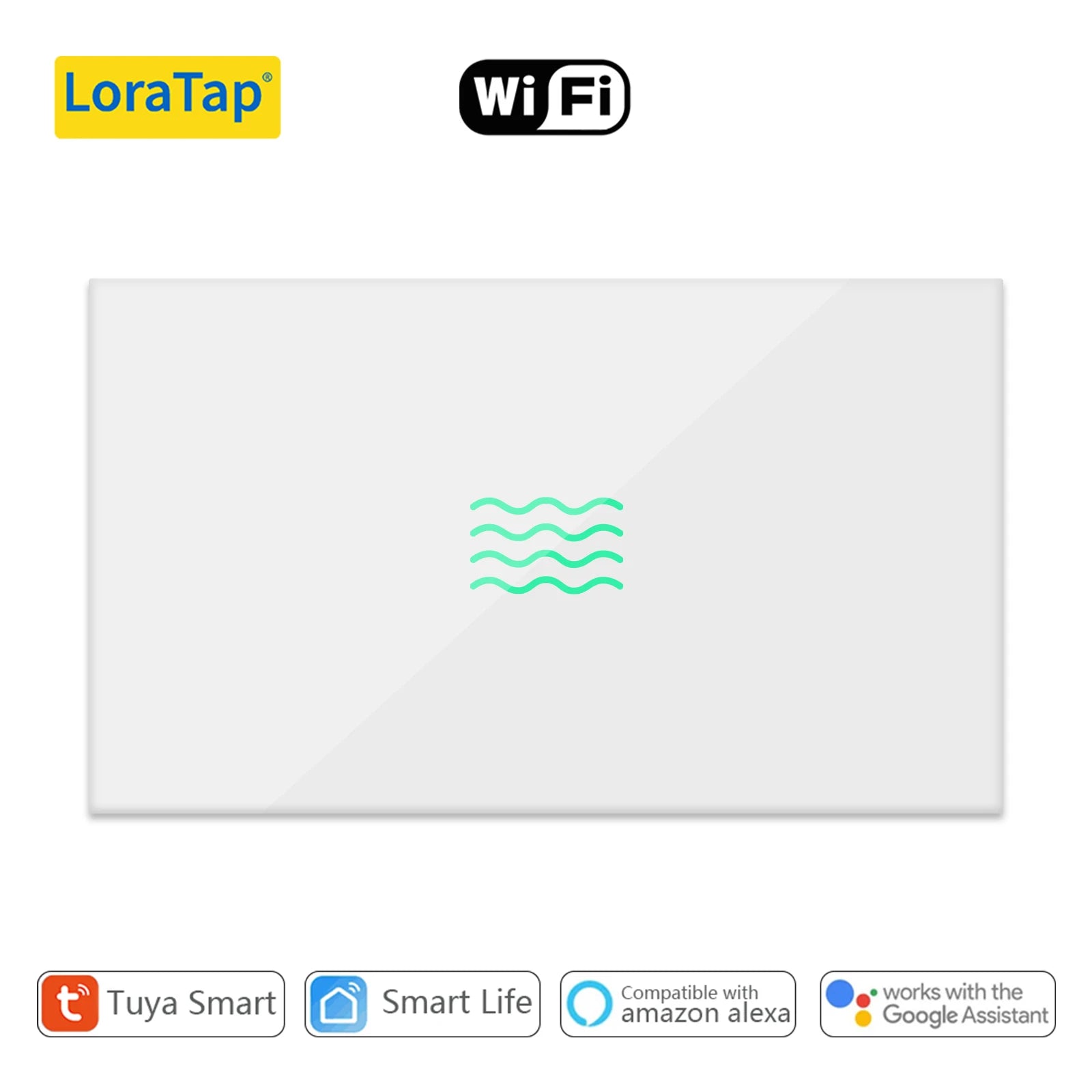 WiFi Boiler Switch 4400W App Timer for Smart Home Energy Management Style 3 White Tidesmit