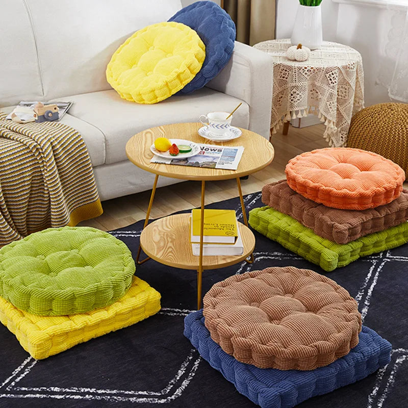 Thicken Square Round Corncob Tatami Seat Office Chair Cushion Sofa for Home Floor Decor Textile Knee Pillow Office Indoor Mat
