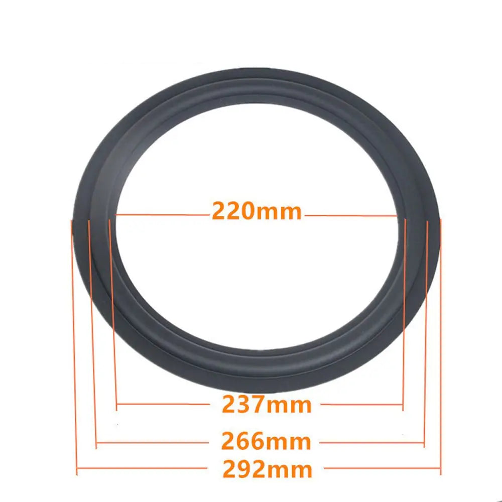 Black speaker suspension edge ring with measurements: 220mm, 237mm, 266mm, 292mm