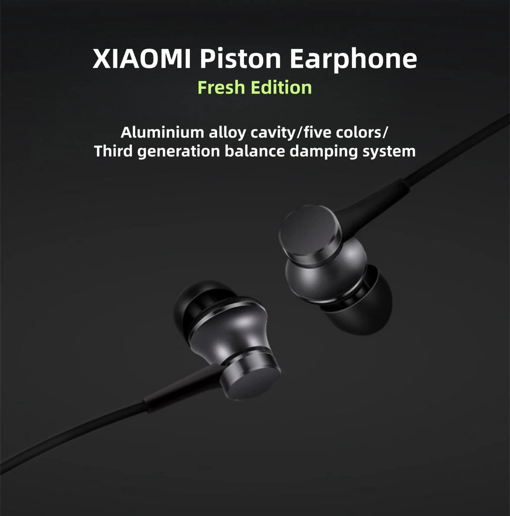 Wired Earbuds with Microphone: Deep Bass In-Ear Headphones Black Tidesmit