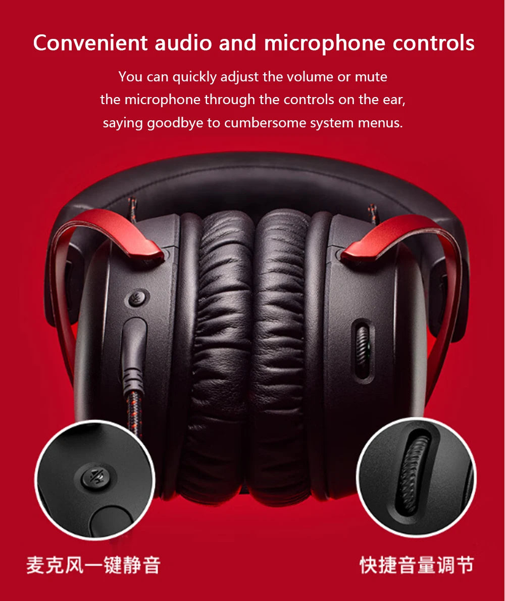 HyperX Cloud III Wired Gaming Headset - DTS Audio Black-Red Tidesmit