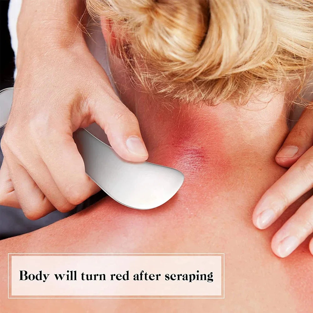 Myofascial Release Tool: Professional Stainless Steel Gua Sha Scraper Fascia Gun Tidesmit