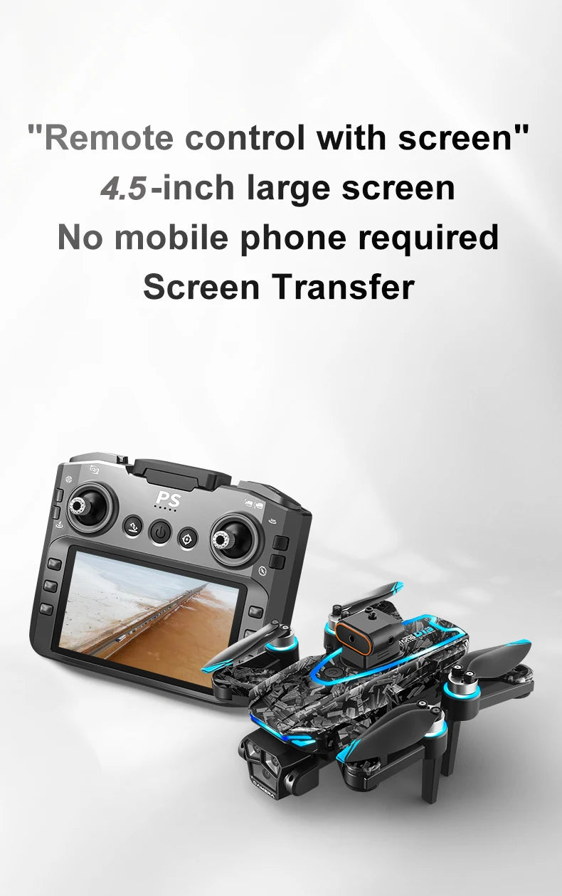 4K RC Camera Drone - D13 Foldable GPS Quadcopter with Obstacle Avoidance Tidesmit