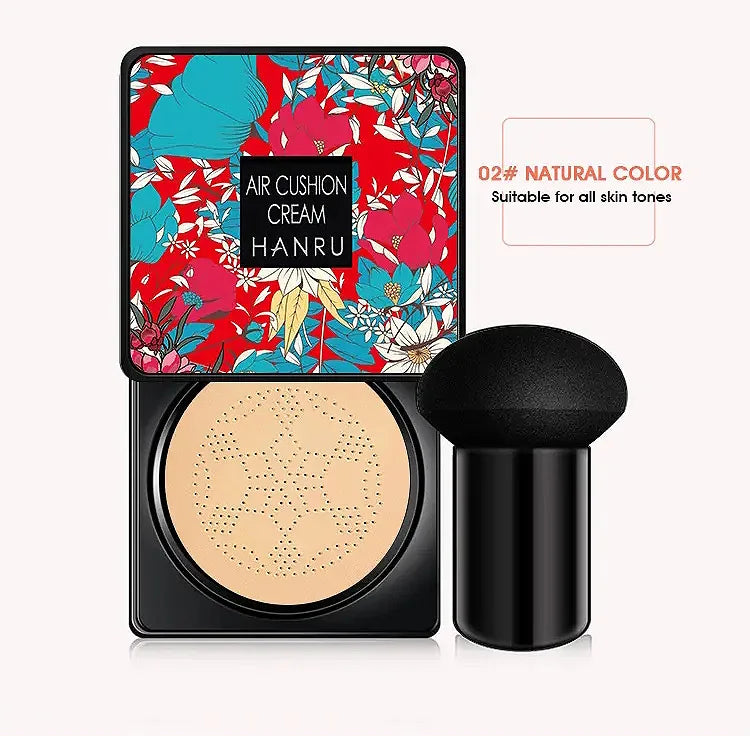 Tidesmit HANRU Mushroom Air Cushion BB Cream providing moisturizing light coverage for a clear radiant complexion