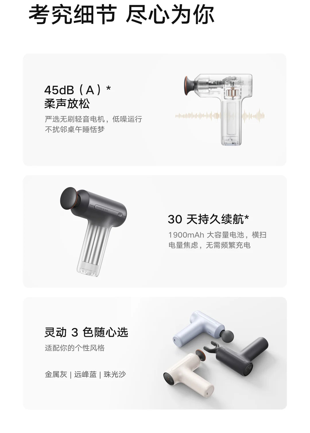 Mini Fascia Gun - Portable Deep Tissue Muscle Recovery Massager Fascia Gun Tidesmit