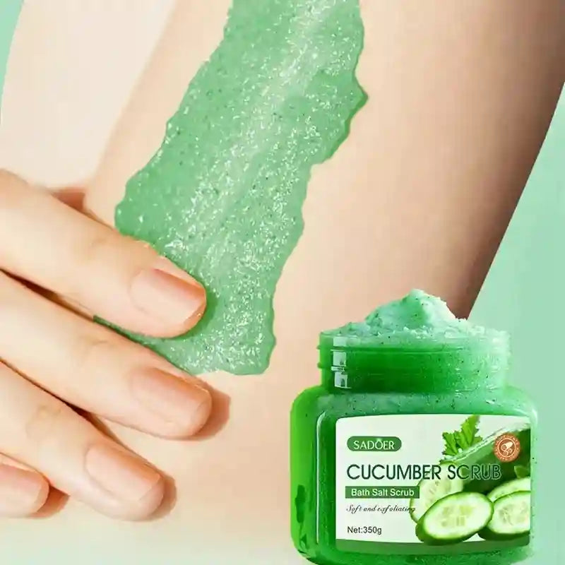 Cucumber Exfoliating Body Scrub – Natural Moisturizing Gel 350g Scrubs Treatments Tidesmit