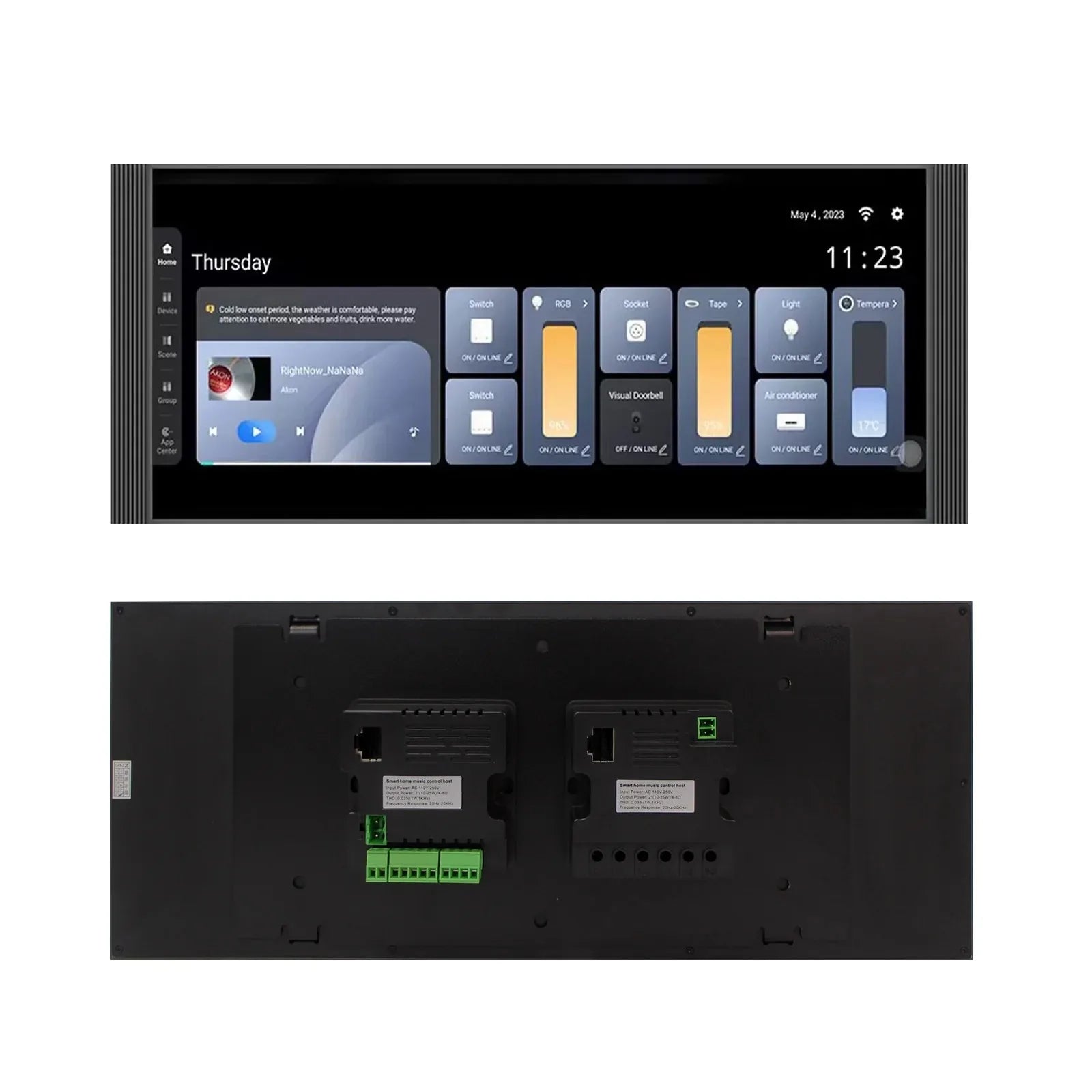 Smart Home Control Panel 8 Inch Touchscreen Zigbee Gateway 12 inch no knob China Mainland Tidesmit