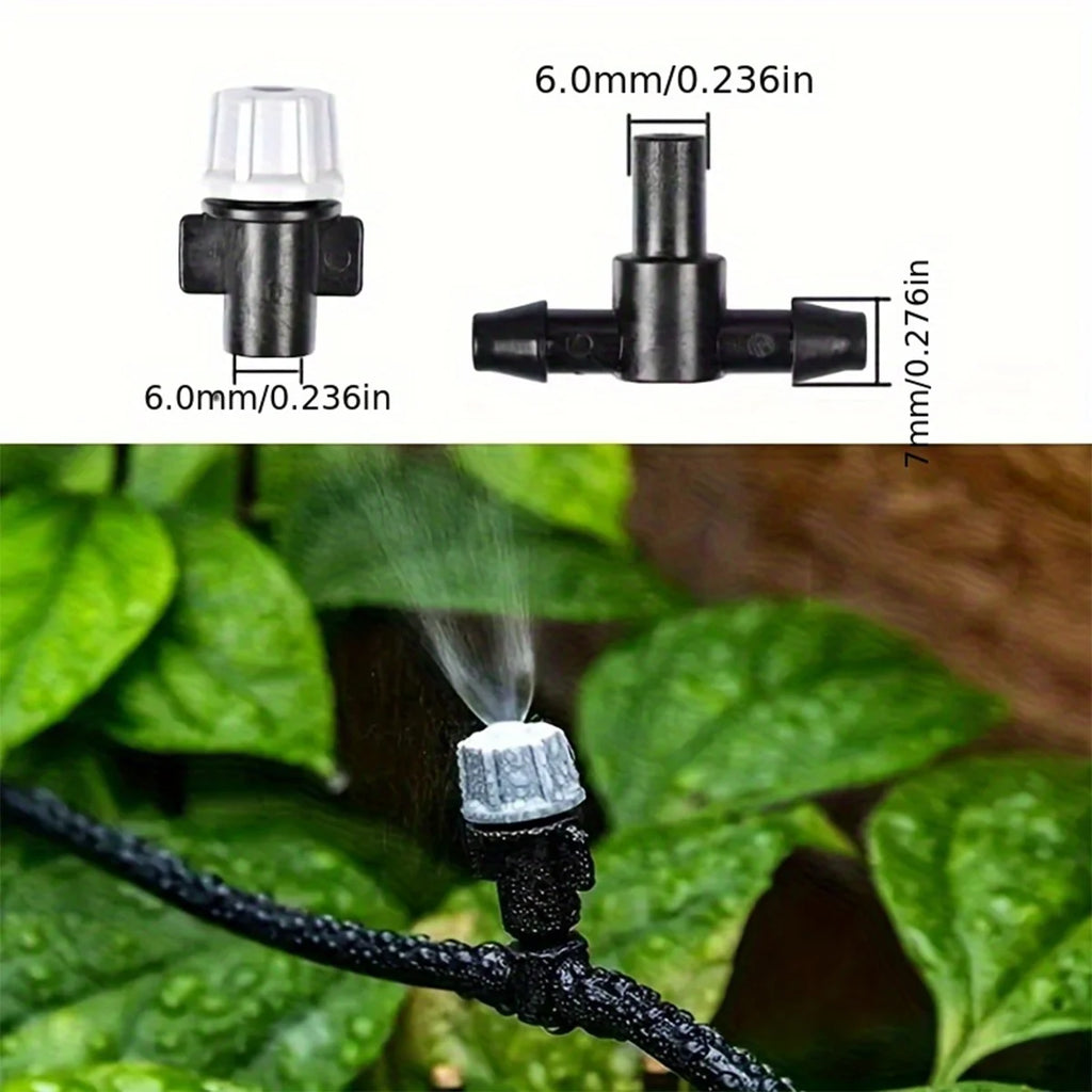20-Meter Automatic Spray Cooling System Kit, Outdoor Patio/Garden Spraying System, DIY Micro-Irrigation Kit