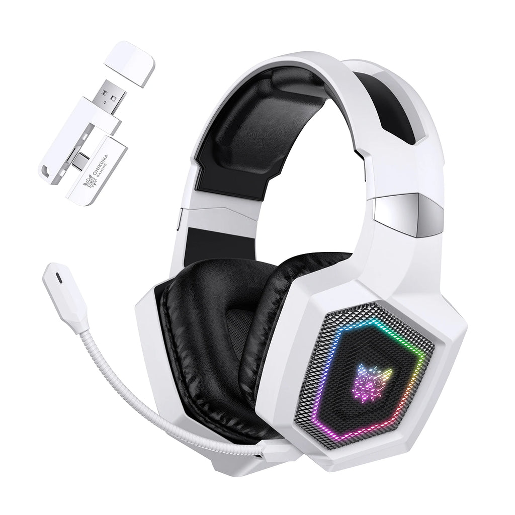 Wireless Gaming Headset with Active Noise Canceling - White Tidesmit Tidesmit