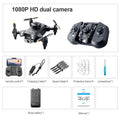 Mini 4K Camera Drone - Foldable WiFi Quadcopter with Obstacle Avoidance Black-1080P - 1B Tidesmit