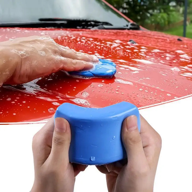 SEAMETAL 3pcs Car Clay Cleaning Bar Washing Mud Set Fine Grade Auto Detailing Waxing Polish Magic Mud Rust Oil Remover Cleaner