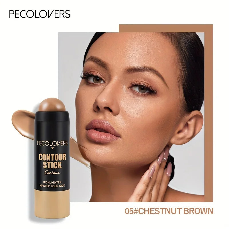 Tidesmit 3D contour and highlighter bronzer stick for natural face makeup blending and concealing detail view
