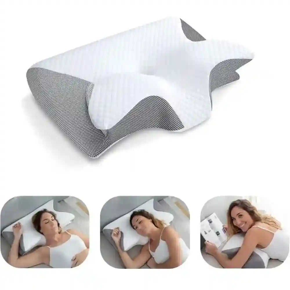Butterfly Memory Foam Neck Pillow for Cervical Support - Tidesmit Massage Cushion Tidesmit