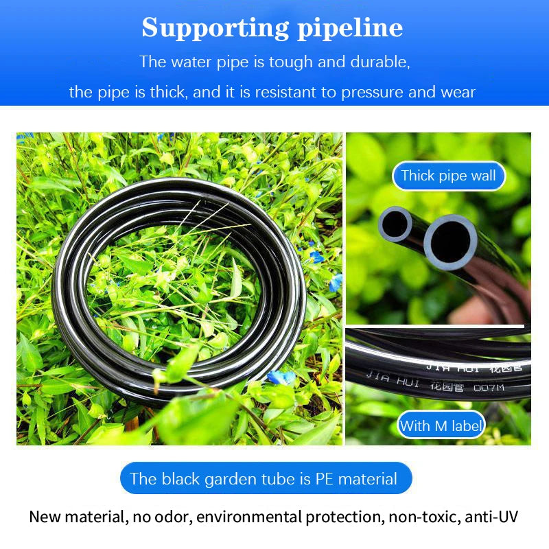 5-20M Universal Automatic Irrigation Sprinkler Kit Rotating Copper Nozzle Garden Balcony Atomization Sprinkler Watering Kits