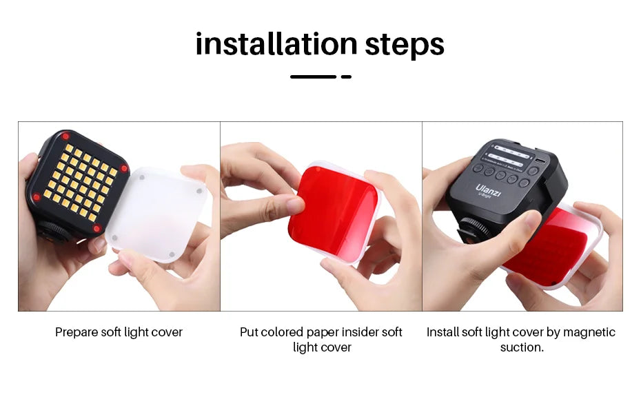 LED Video Light Dimmable Vlog Panel | 3200-5600K Adjustable Color Tidesmit