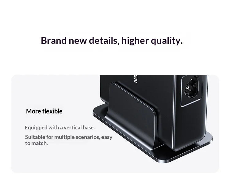 UGREEN 200W GaN Charger 8 in 1 Desktop Laptop Fast Charging Stand For Phone Tablets Smart Watch Desktop Charging Station iPad