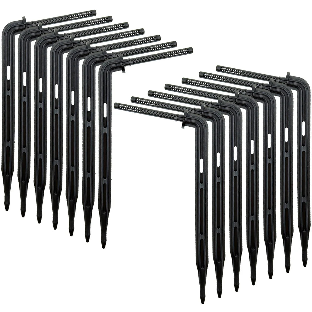WUJIE Greenhouse Drip Irrigation 4-way 3/5mm Drip Arrow 2-way Transmitter Irrigation Watering System for Bonsai Garden 10/20set