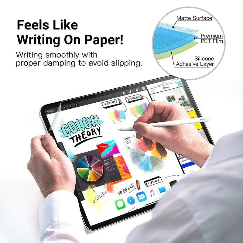 Paper Screen Protector for iPad - Matte Drawing Film by Tidesmit Tidesmit