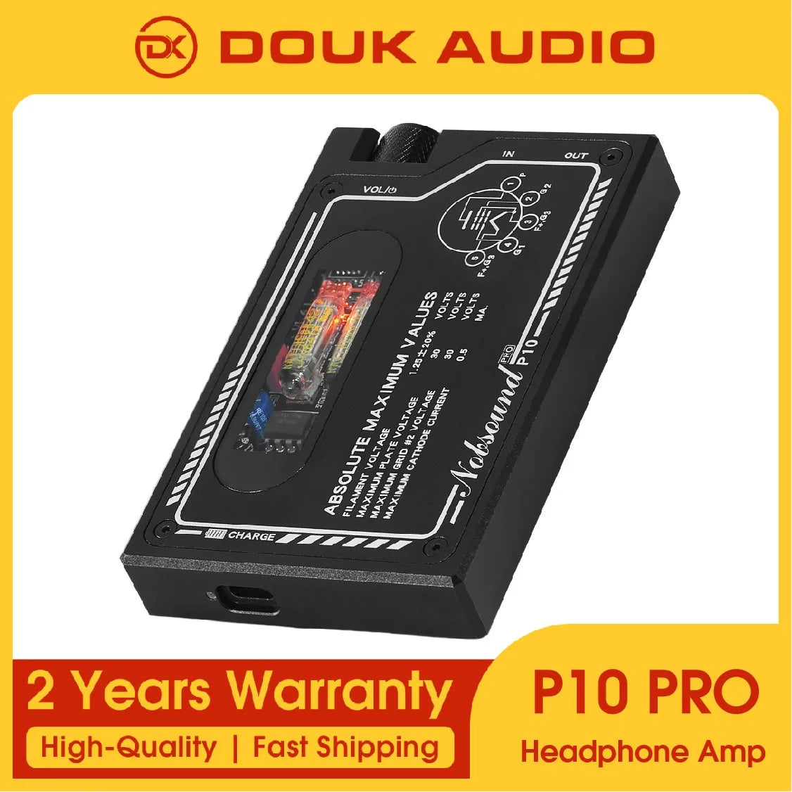 P10 Portable Tube Headphone Amplifier - HiFi Desktop Audio System China Mainland Tidesmit