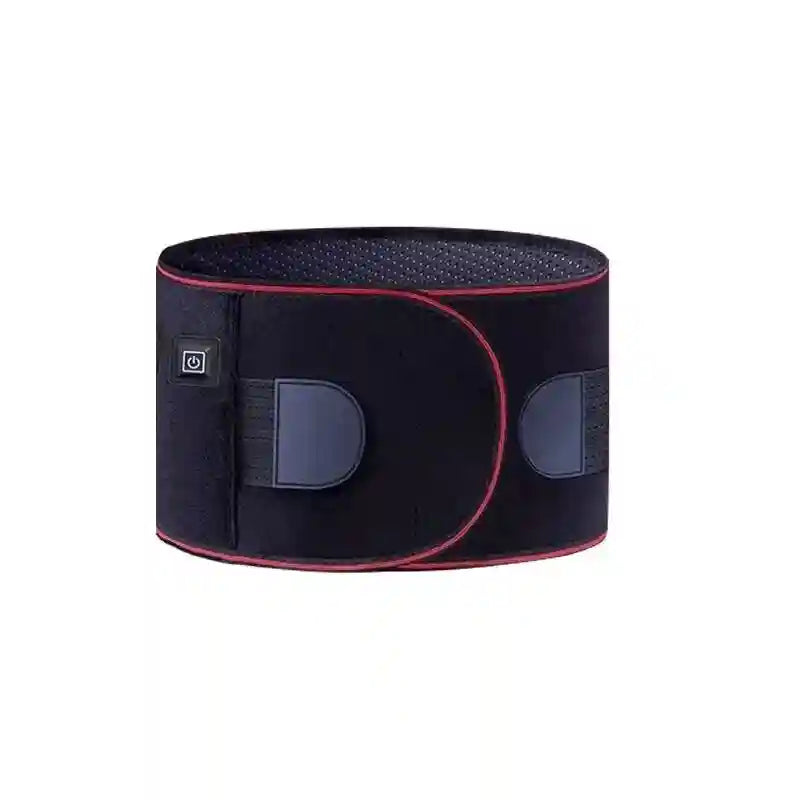 Heated Back Support Belt: Adjustable Lumbar Brace for Stress Relief Relaxation Treatment Black Tidesmit