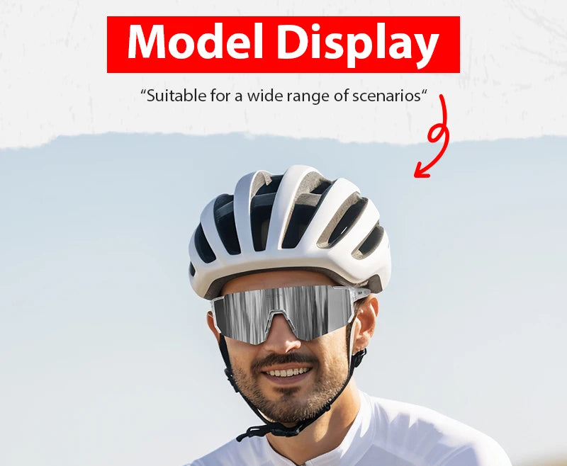 SCVCN Cycling Glasses UV400 Outdoor Sports Sunglasses Men MTB Cycling Glasses Women Road Bike Sunglasses Running Goggles