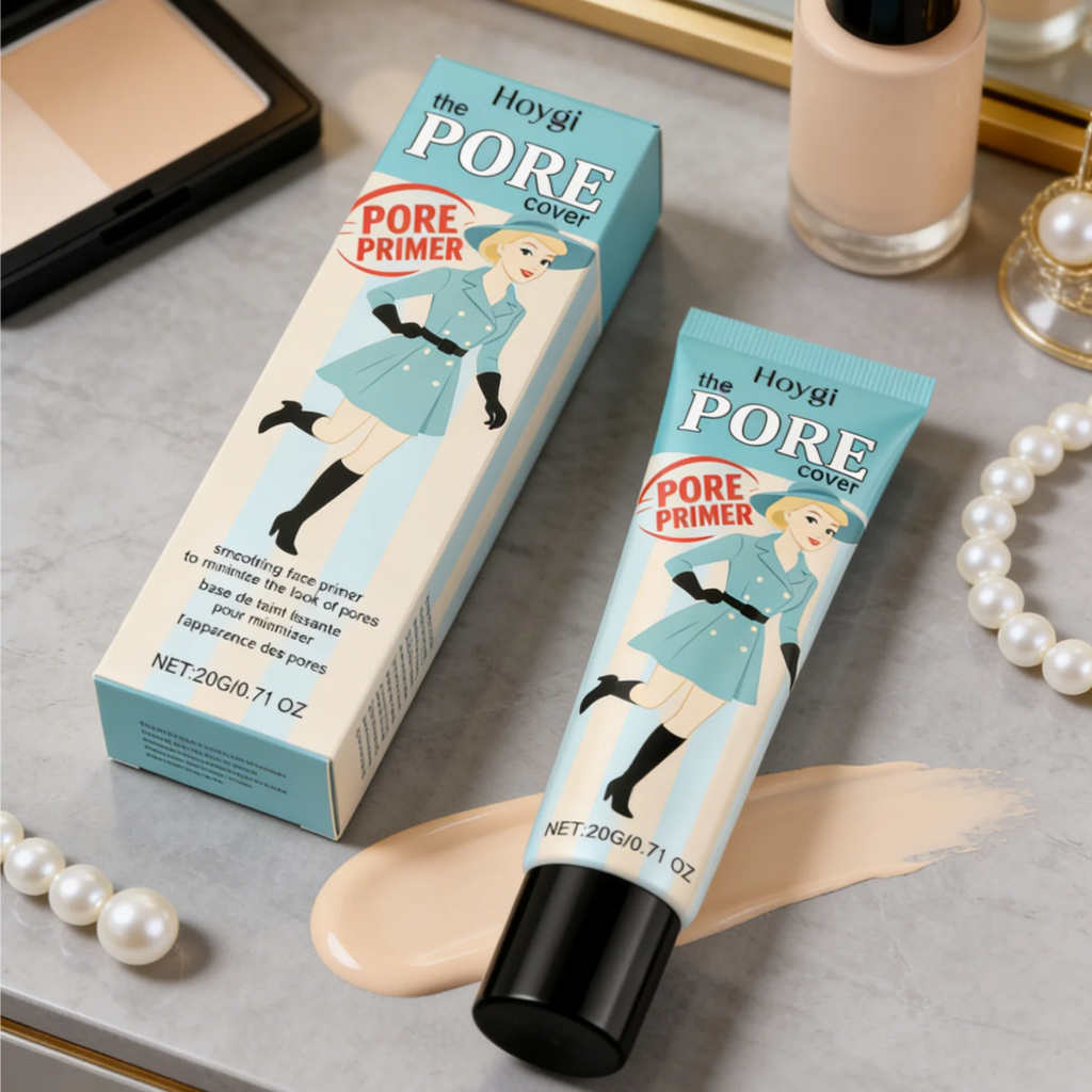 Tidesmit Hoygi pore primer texture close-up for smoothing long lasting face makeup with oil control