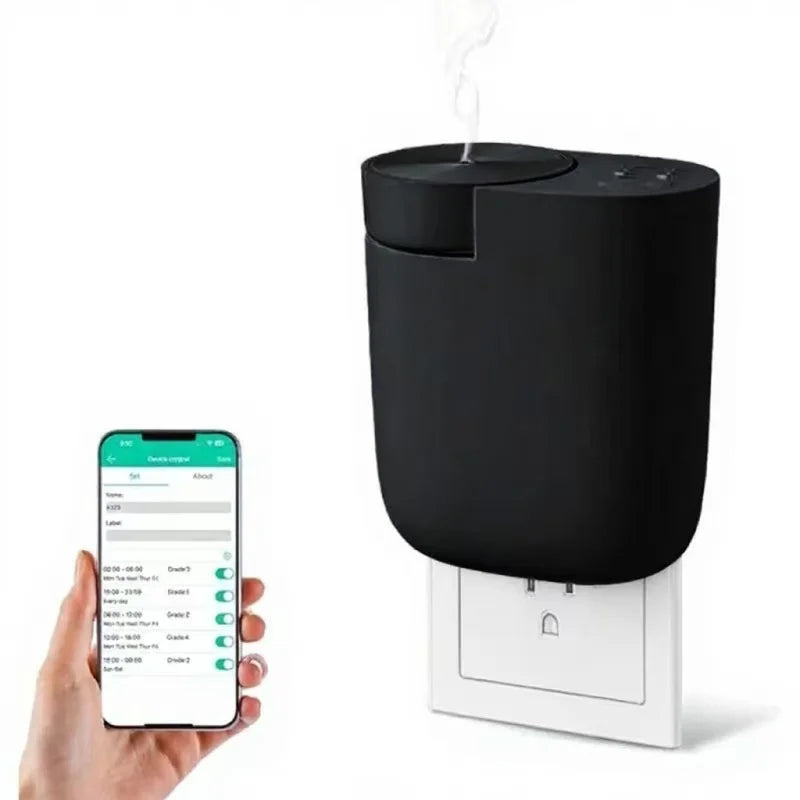 Plug-In Diffuser with Timer Control Scent Intensity Button Bluetooth APP Connectivity Waterless  Diffuser for Home, Hotel,Office