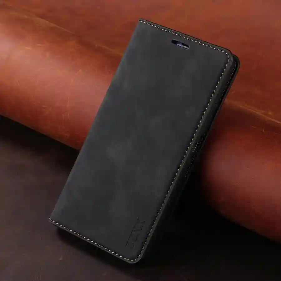 Flip Wallet Phone Case for Xiaomi Redmi Note 11 - Military-Grade Protection Black Tidesmit