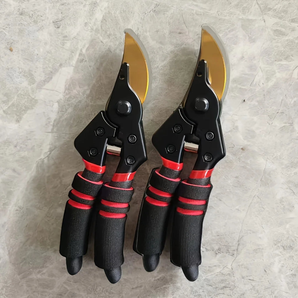 Professional Heavy-Duty Carbon Steel Pruning Shears with Sharp SK-5 Blade Tree Trimmer & Garden Shears Suitable for Home Garden