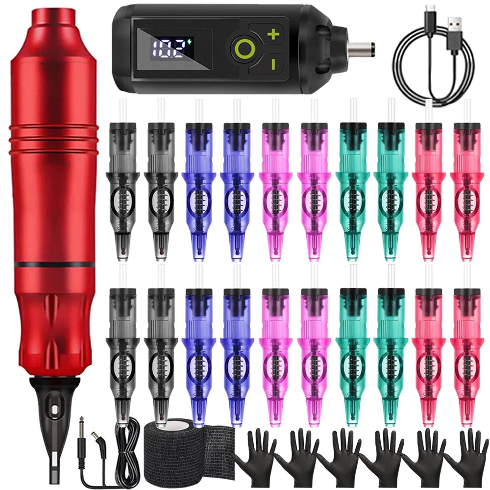 Ballpoint Tattoo Pen Kit | PMU Practice Machine for Beginners Permanent Makeup Machines Ballpoint pen kit 2 Tidesmit
