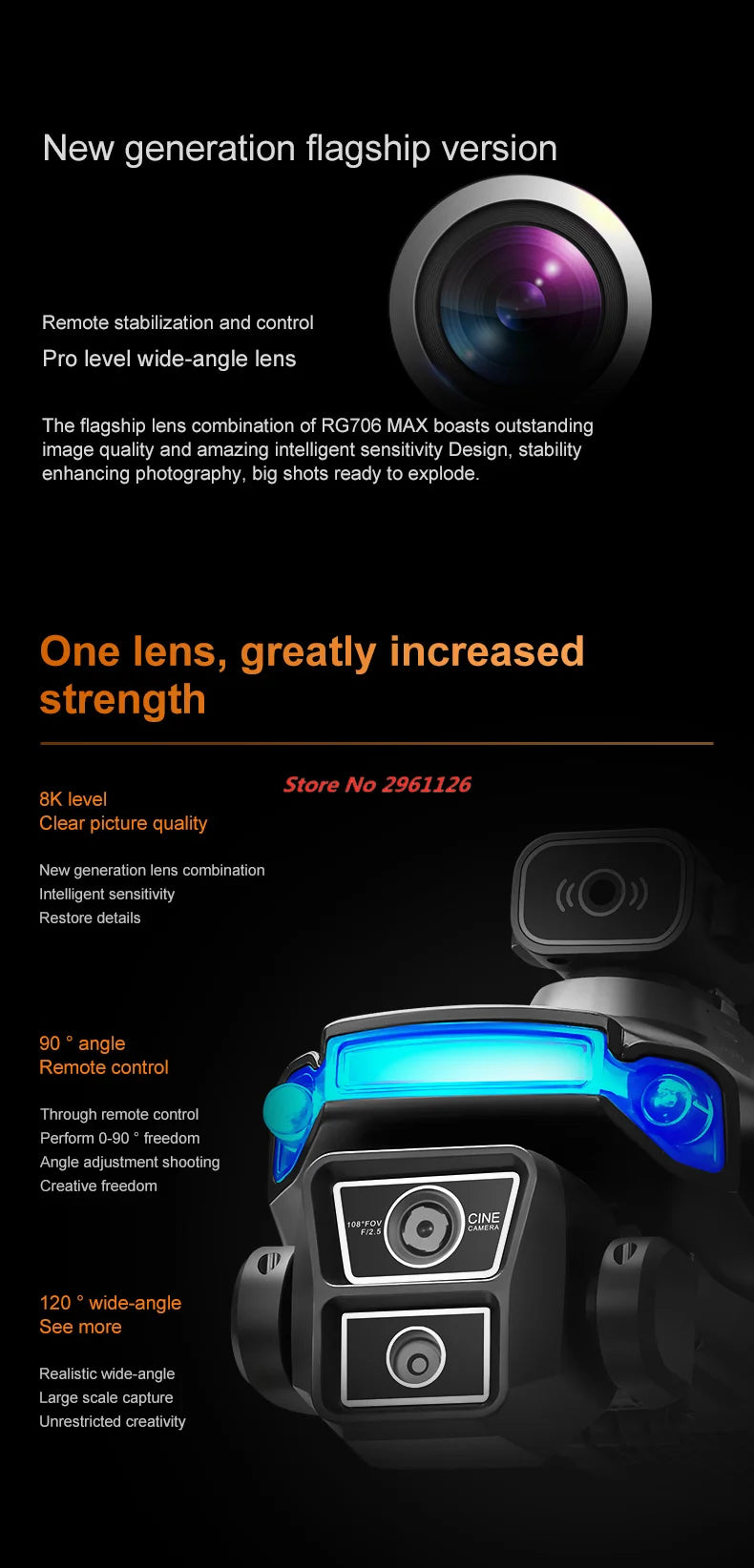 Tidesmit 8K GPS Drone with Obstacle Avoidance & 5G WiFi FPV Tidesmit