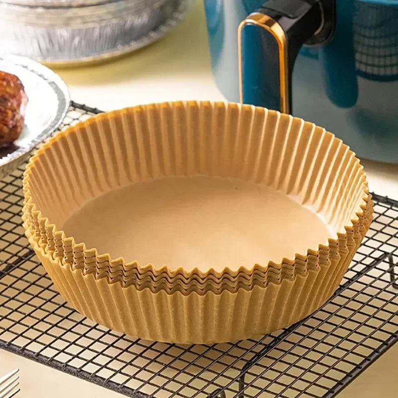 20-100Pcs Air Fryer Disposable Paper Liner Non-Stick Oil-proof Parchment Mat for Cooking Microwave Oven Sheets Special Baking