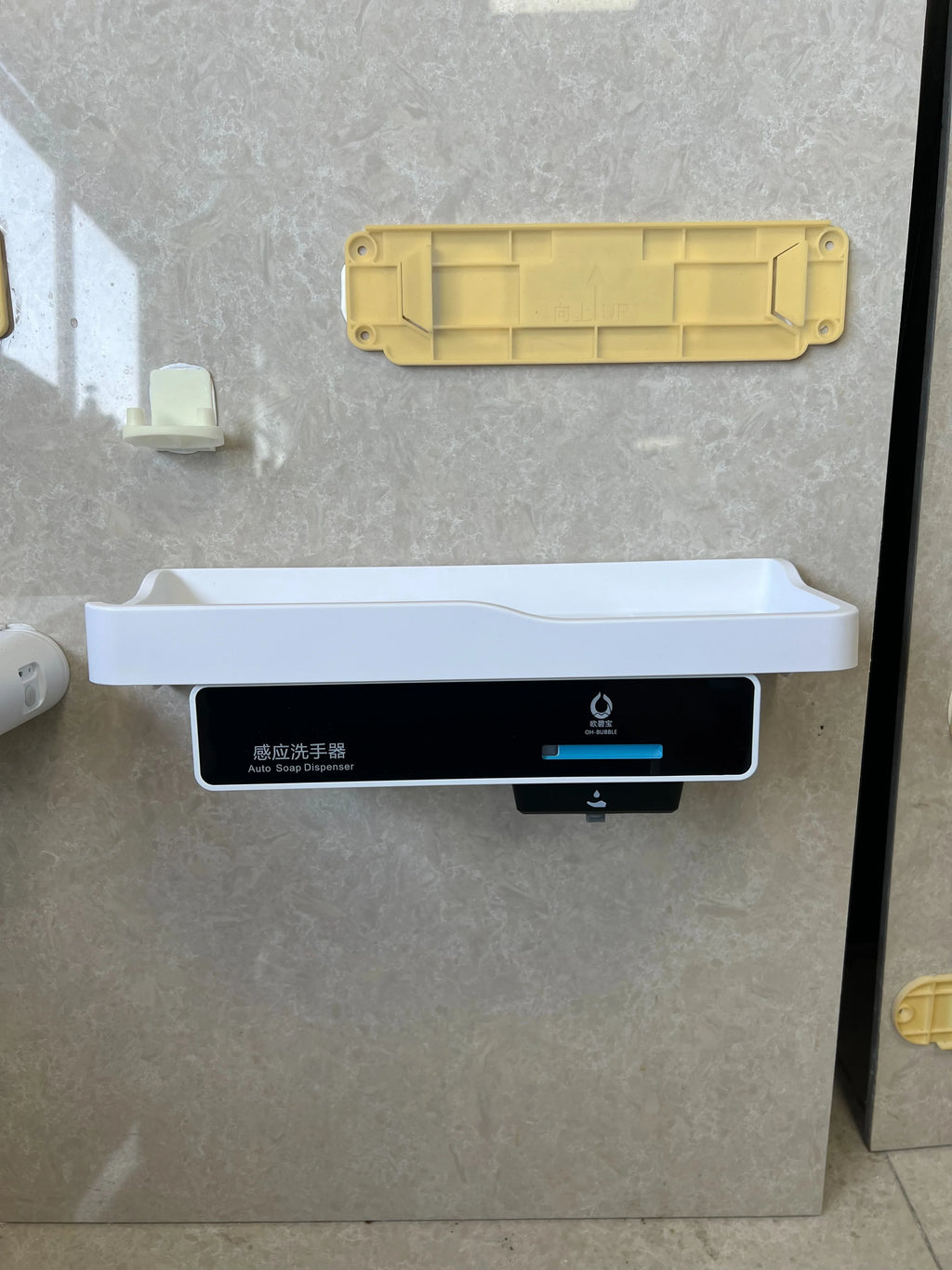 OHBUBBLE mirror cabinet under-sensor wall-mounted hidden double-head soap dispenser automatic sensor hand wash machine