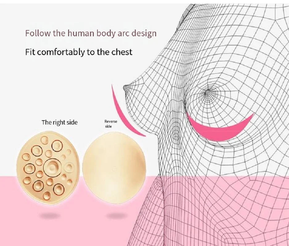 Electric Breast Massager for Firming - Gold Rechargeable Device Massage Cushion Tidesmit