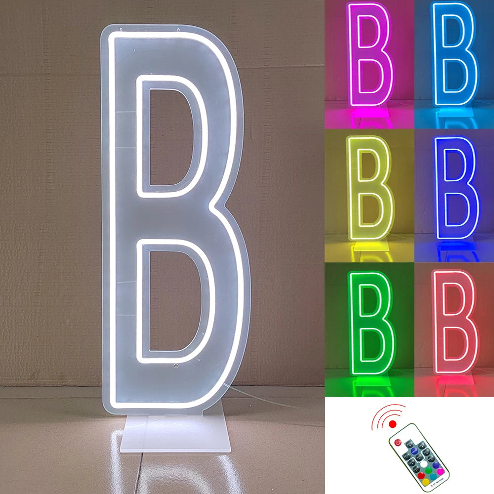 76cm Tall LED Alphabet Light Up Letters for Professional Event Decor Tidesmit