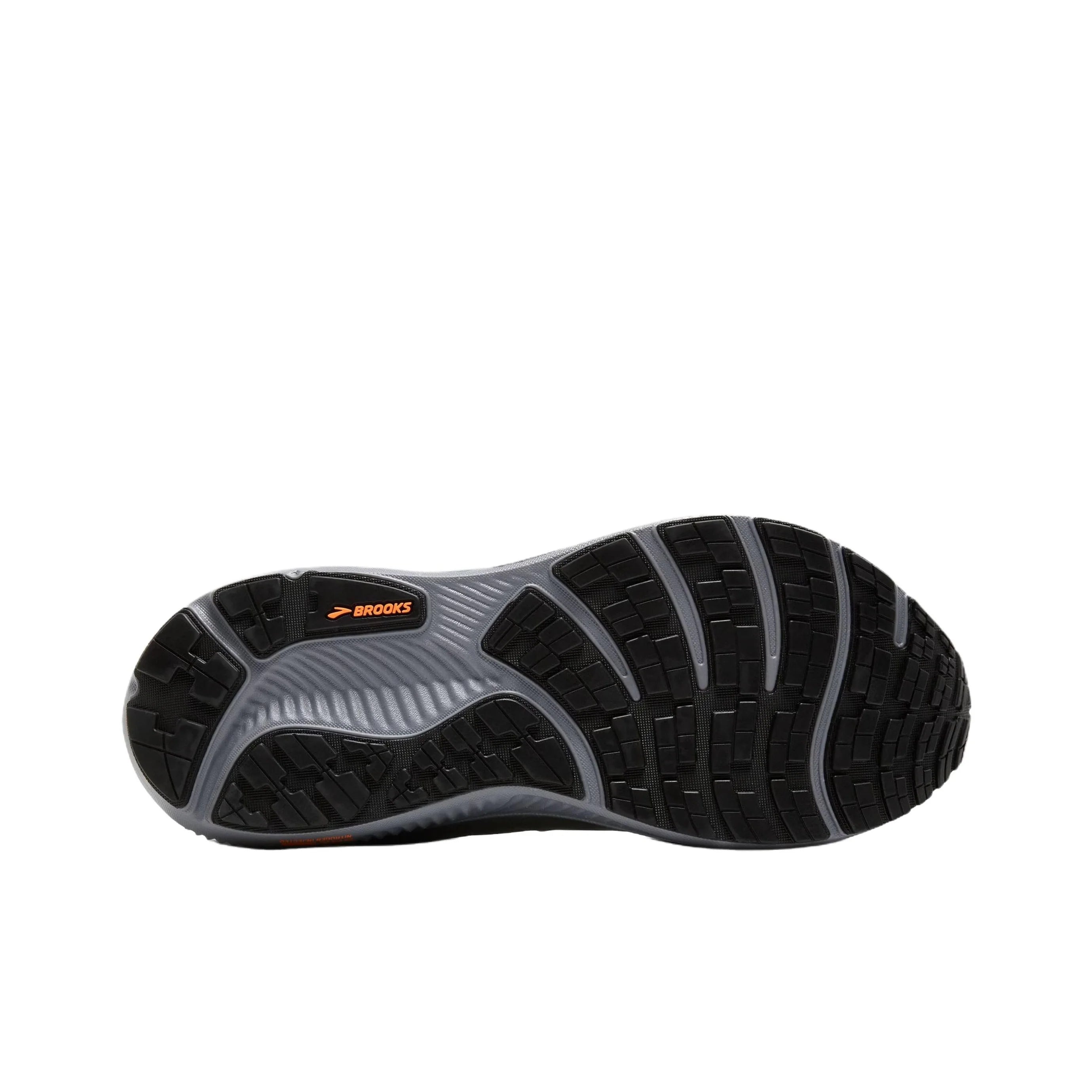 Brooks Ghost 17 Waterproof Running Shoes Men's Gray Orange 110462-1D-022
