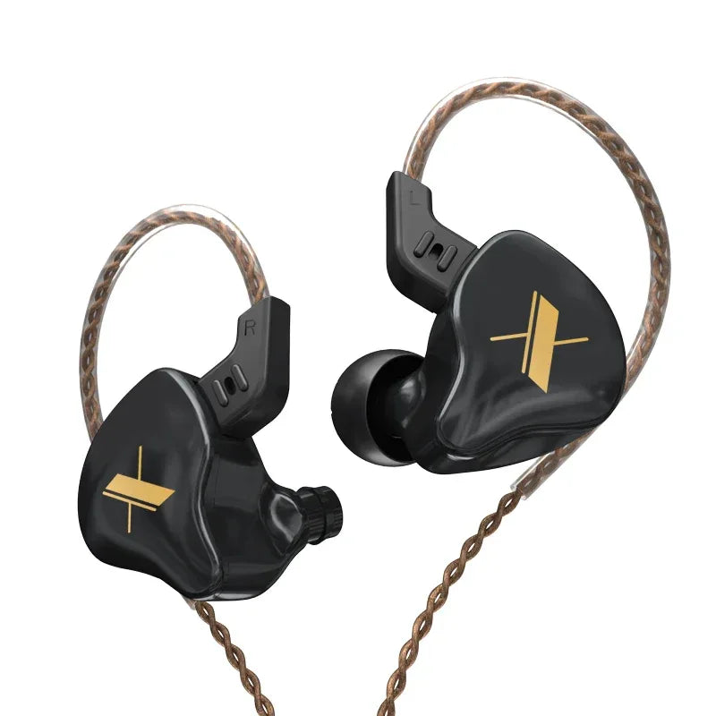 HiFi Wired In-Ear Monitor with Microphone by Tidesmit - EDX Series EDX Black No MIC China Mainland Tidesmit