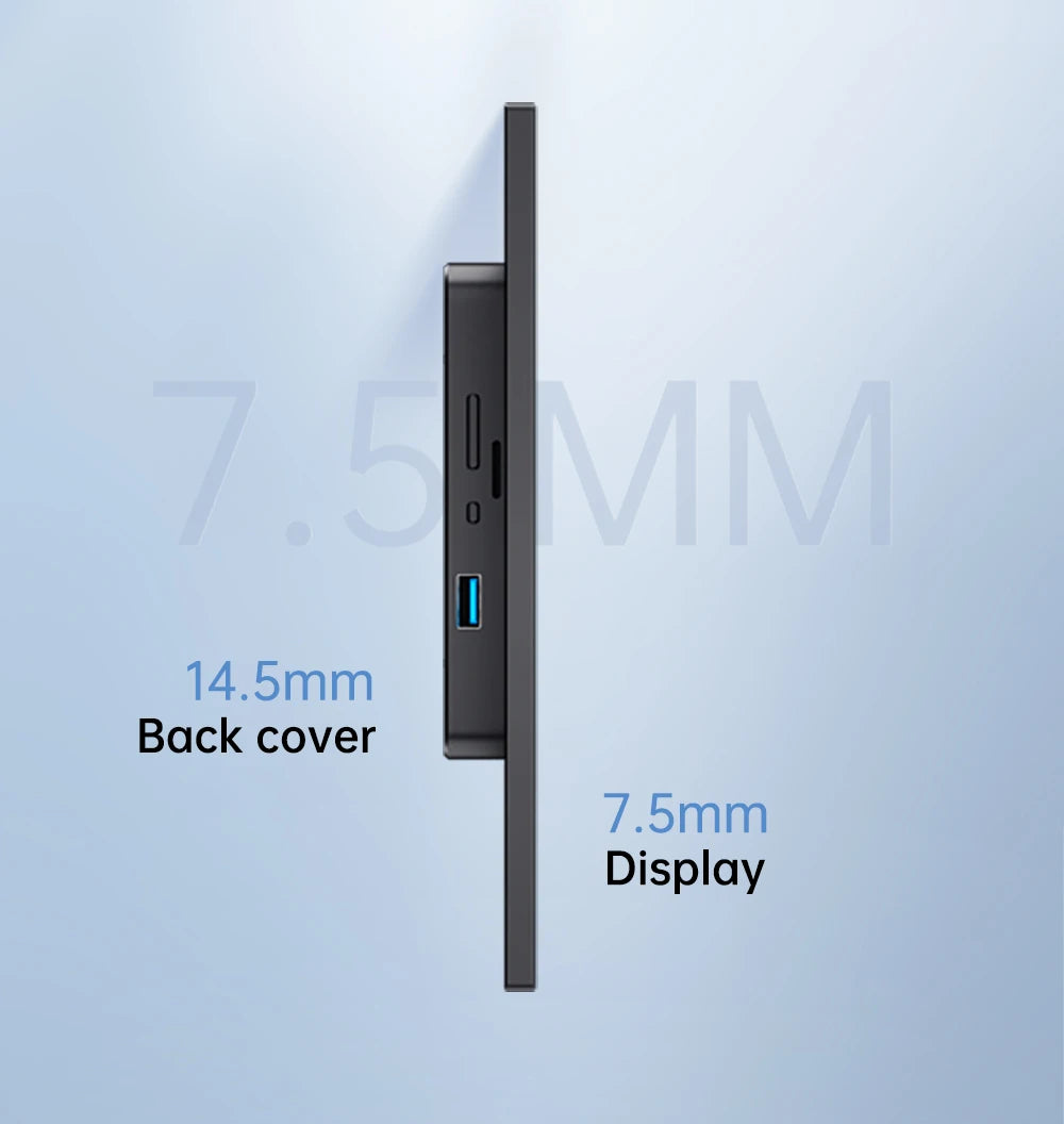 13.3'' FHD OLED Medical Portable Monitor Touchscreen VESA Mount AMOLED Extended Display for Clinic Hospital Diagnostic Devices