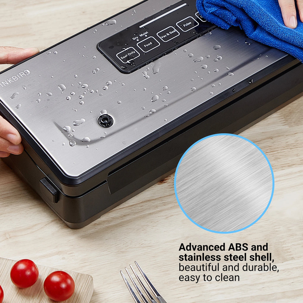 INKBIRD 3rd Vacuum Sealer with Starter Kit -80KPA Strong Suction Kitchen Household Food Vacuum Sealer Machine for Meat,Vegetable