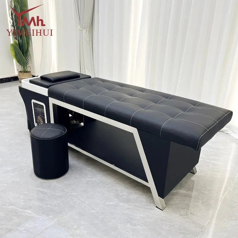 Thai Shampoo Bed With Head Spa Water Therapy System - Professional Grade Massage Chairs Tidesmit