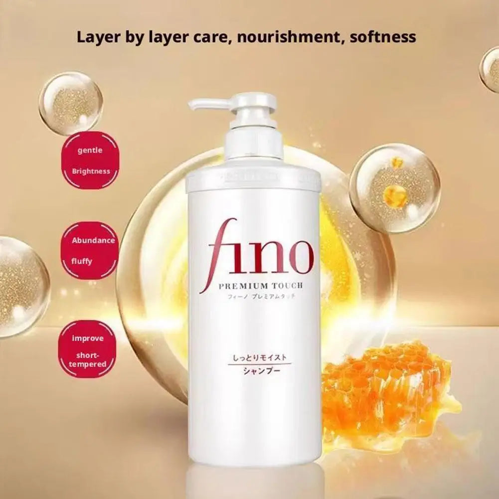 Fino Premium Touch Hair Care Set Deep Repair Damaged Hair Oil Control Volumizing Smooth Shiny Hair Mask Conditioner
